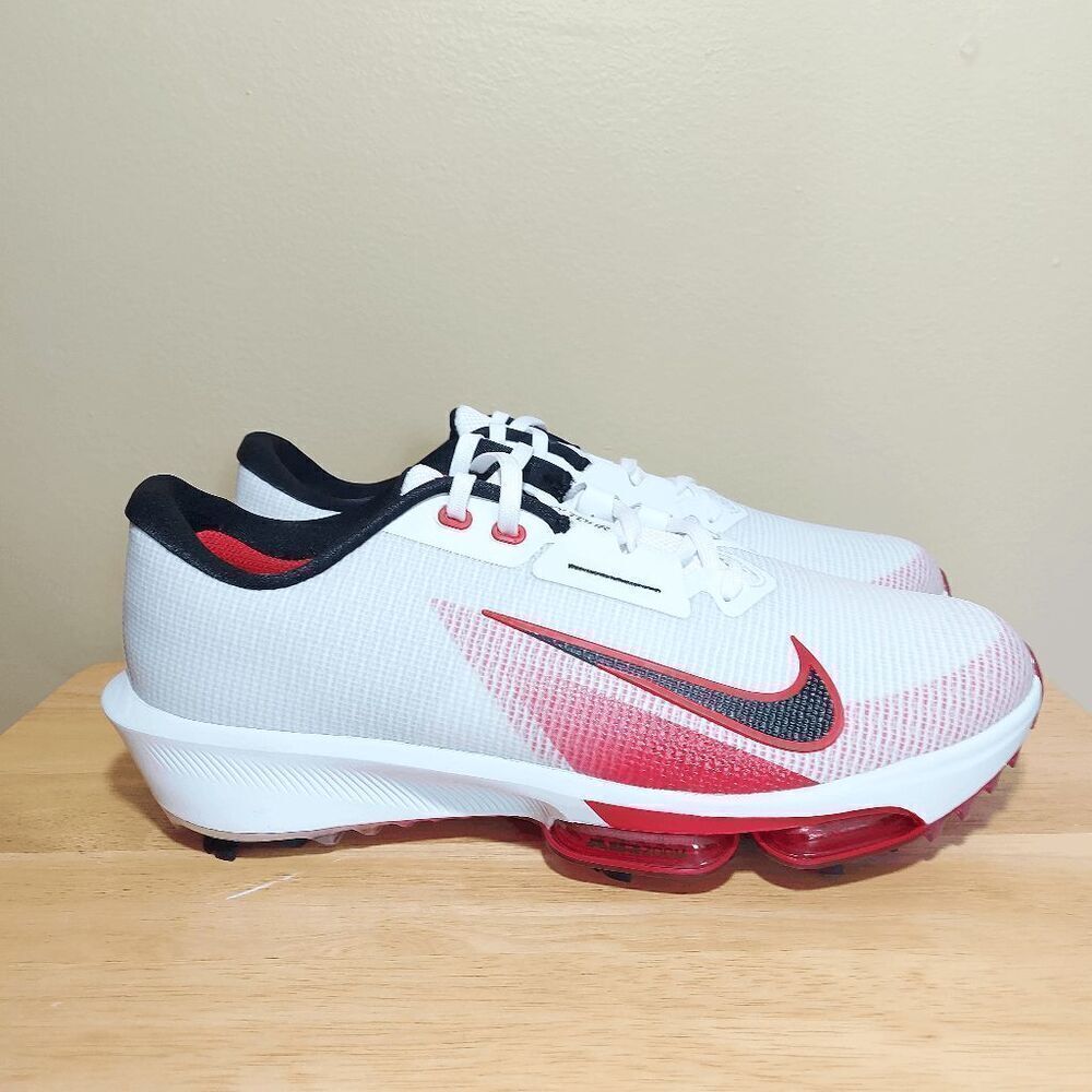 Nike Air Zoom Infinity Tour 2 Wide Golf Shoes White Red FD0218-101 Men's 11.5 W